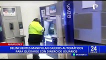 Miraflores: delincuentes manipulan cajeros automáticos para robar dinero de los usuarios
