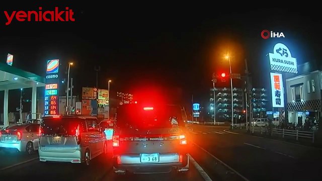 Japonya'da gökyüzünde ateş topu şeklindeki göktaşı heyecanlandırdı!