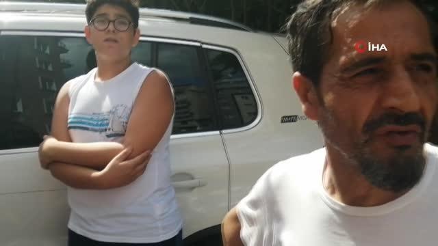 Arabada kilitli kaldı... Kurtulunca ilk işi sigara yakmak oldu