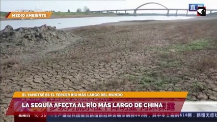 La sequía afecta al río más largo de China
