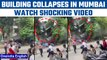 Mumbai: 4 storey building collapses in Borivali, Watch shocking video| Oneindia News *News