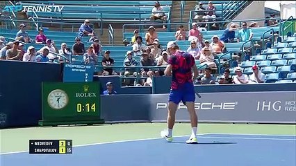 Cincinnatti - Medvedev valide son ticket pour les quarts