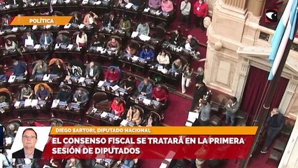 El consenso fiscal se tratará en la primera sesión de diputados