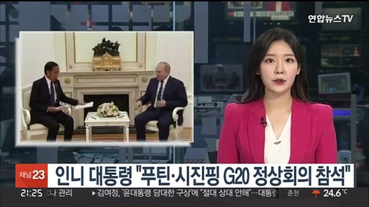 인니 대통령 "푸틴·시진핑 G20 정상회의 참석"