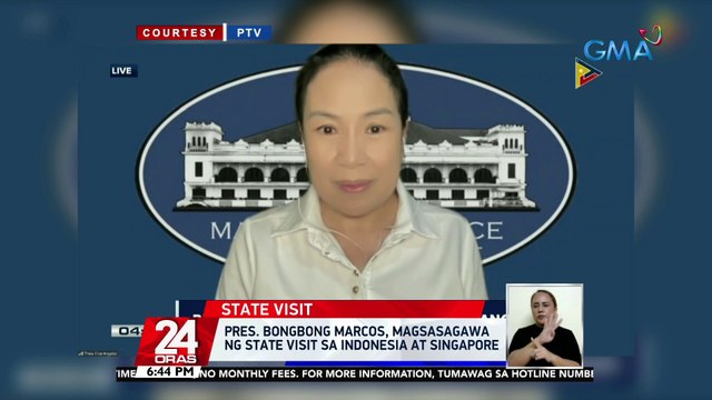 Pres. Bongbong Marcos, magsasagawa ng state visit sa Indonesia at Singapore | 24 Oras
