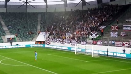 Hearts fans' goal celebrations in Switzerland