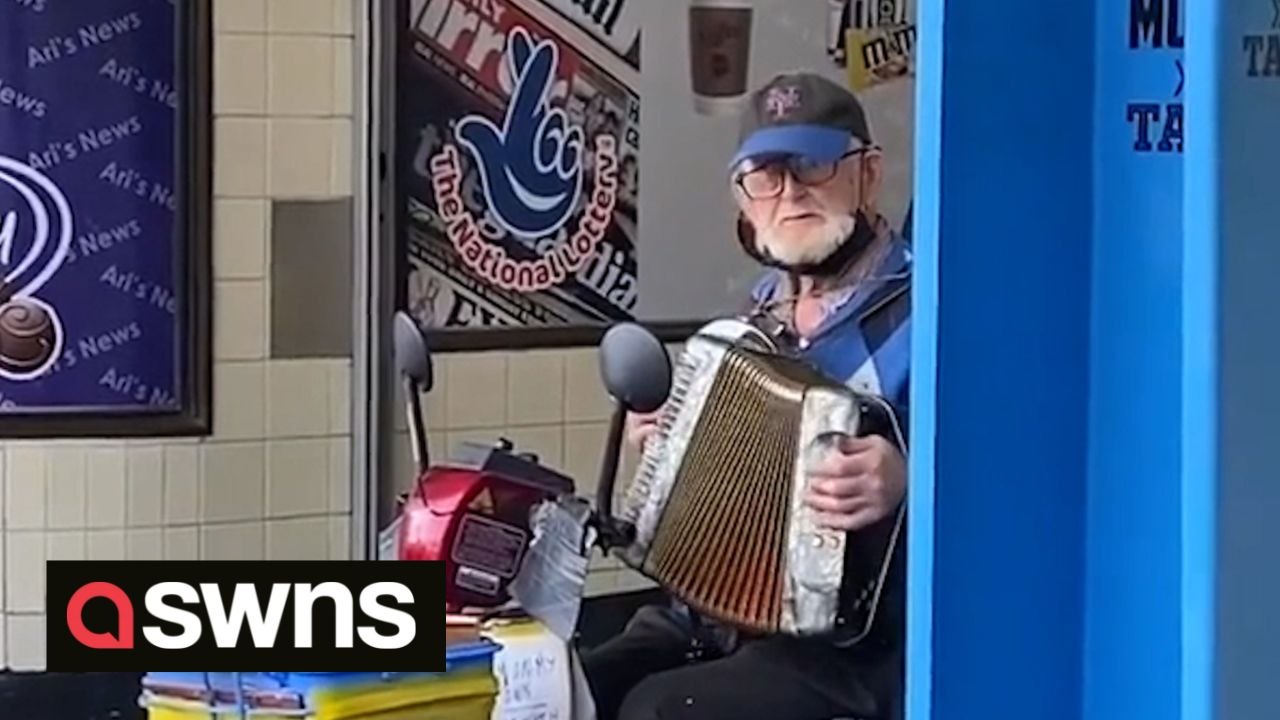 New footage has emerged of mobility scooter murder victim Tom O'Halloran collecting money for Ukraine