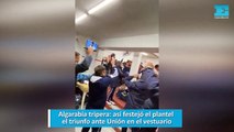 Algarabía tripera, así festejó el plantel el triunfo ante Unión en el vestuario
