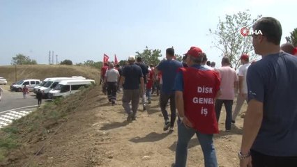 Tekirdağ 3. sayfa haberi... Tekirdağ'da işçilerin eyleminde gergin anlar