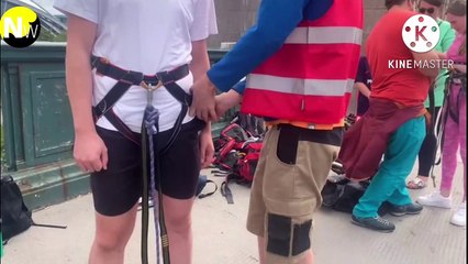 NewcastleWorld take on the Tyne Bridge zip wire