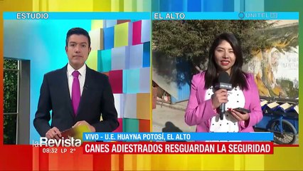 Canes adiestrados de la Policía resguardarán la seguridad de los niños en El Alto