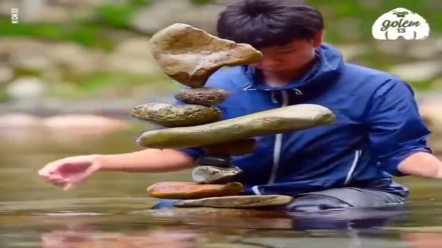 Taş taş üstünde bırakan denge sanatı sosyal medyada viral oldu!