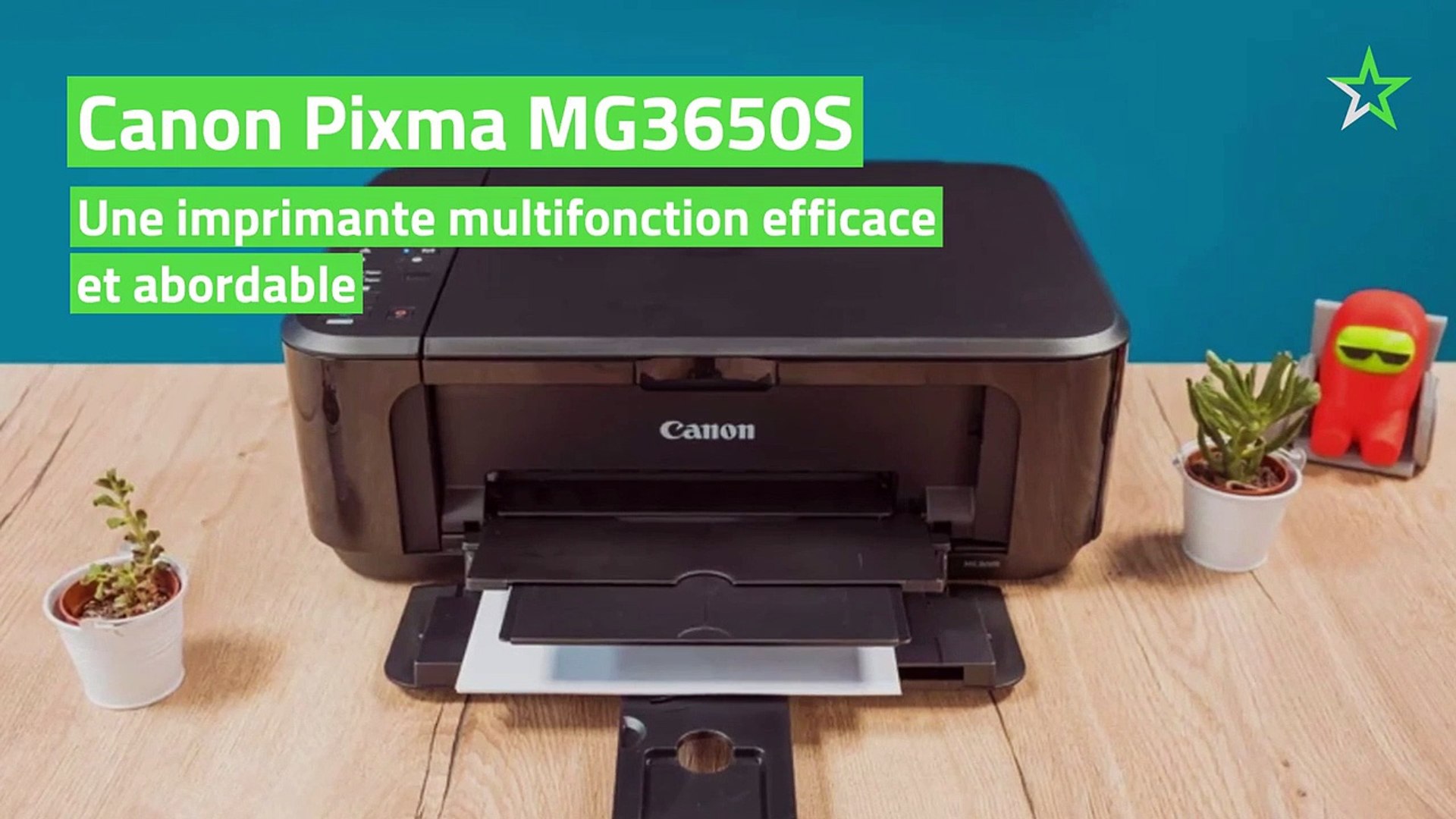 Test Canon Pixma MG3650S : une imprimante multifonction efficace et  abordable - Vidéo Dailymotion