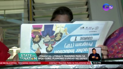 Financial literacy training para sa mga guro, planong ilunsad ng DepEd | SONA
