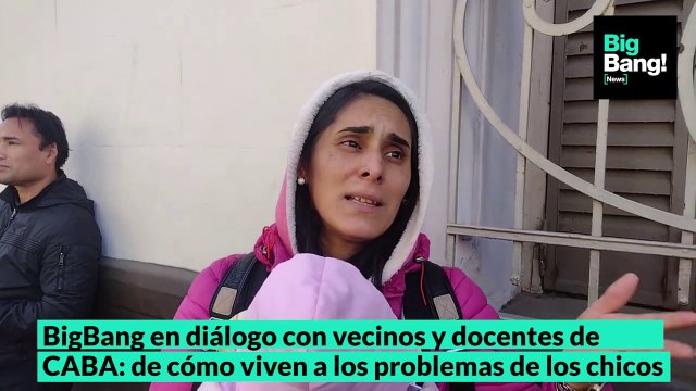 BigBang en diálogo con vecinos y docentes de CABA de cómo viven a los problemas de los chicos