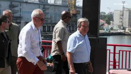 Guterres em Odessa: "Abram os portos, mas também as carteiras"