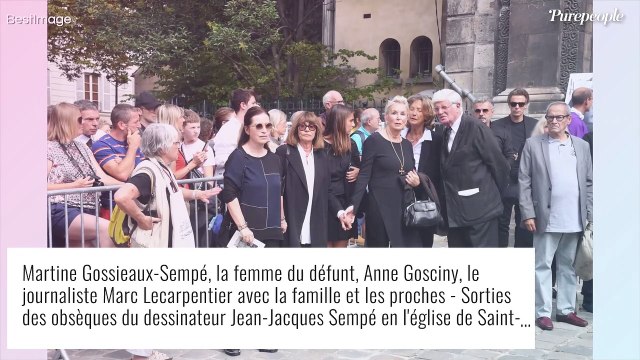 Obsèques de Sempé : l'émotion de sa veuve Martine Gossieaux-Sempé