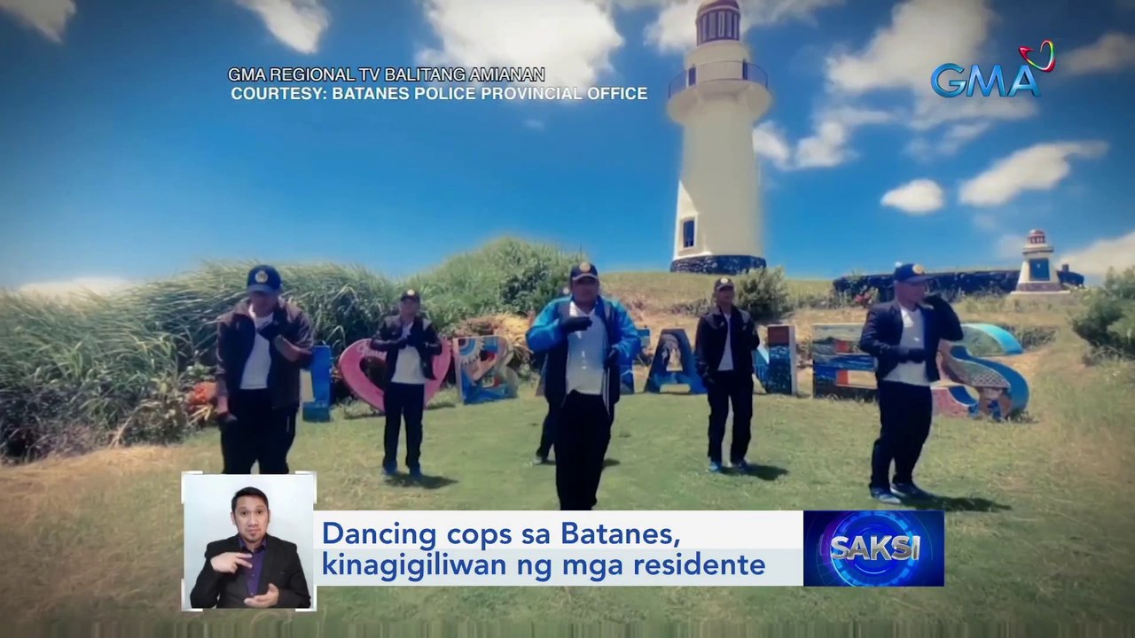 Dancing cops sa Batanes, kinagigiliwan ng mga residente | Saksi