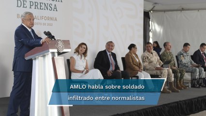 Reconocer a soldado infiltrado entre normalistas no debilita al Ejército, lo fortalece: AMLO