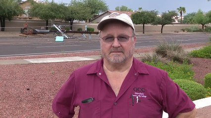 Driver describes accidentally running over power lines during Thursday's monsoon storms