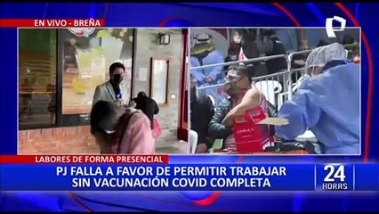 PJ permite trabajo presencial sin tener vacunación completa contra la Covid-19