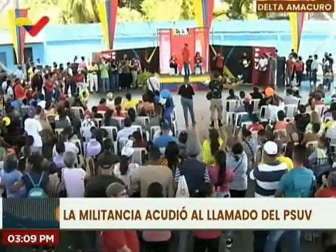 PSUV juramenta a propulsores y propulsoras del estado Delta Amacuro