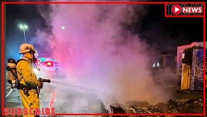 Two people pulled from fiery Sports Supercar McLaren crash on the Gold Coast