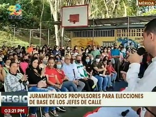 Download Video: Juramentados propulsores del PSUV para las elecciones de Jefes y Jefas de calle en Mérida