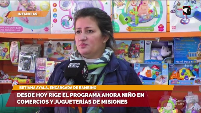 Desde hoy rige el programa ahora niño en comercios y jugueterías de Misiones