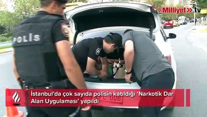 İstanbul'da çok sayıda polisin katıldığı ‘Narkotik Dar Alan Uygulaması’ yapıldı
