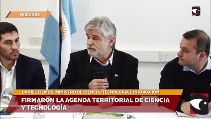 Firmaron la Agenda Territorial de Ciencia y Tecnología