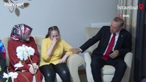 Cumhurbaşkanı Erdoğan, kentsel dönüşüm projesinde hak sahibi bir aileyi ziyaret etti