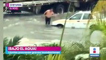 Lluvias provocan inundaciones en Chetumal, Quintana Roo