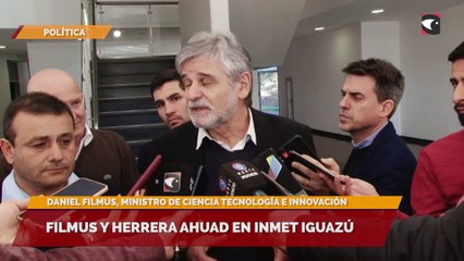 Filmus y Herrera Ahuad en INMET Iguazú