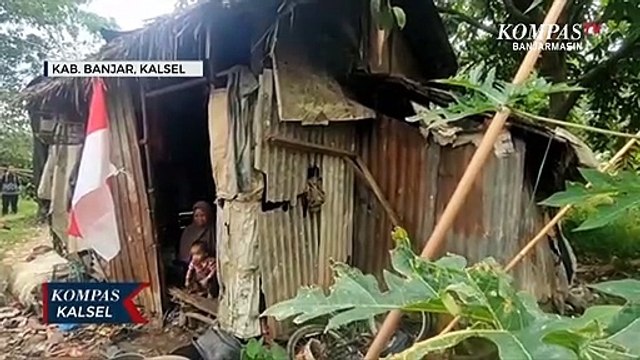 Miris, Roni Bersama Istri dan 5 Anaknya Tinggal di Gubuk Tak Layak Huni