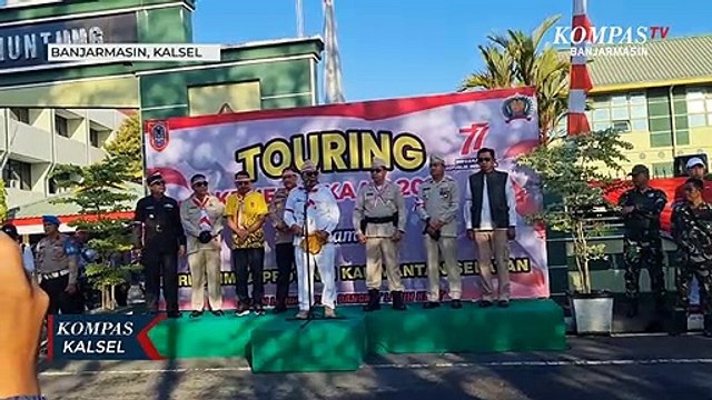 Touring Kemerdekaan 2022, Korem 101/Antasari Ajak Ribuan Bikers Maknai HUT RI dengan Persatuan