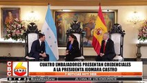 Embajadores presentaron sus credenciales ante la presidenta de la república