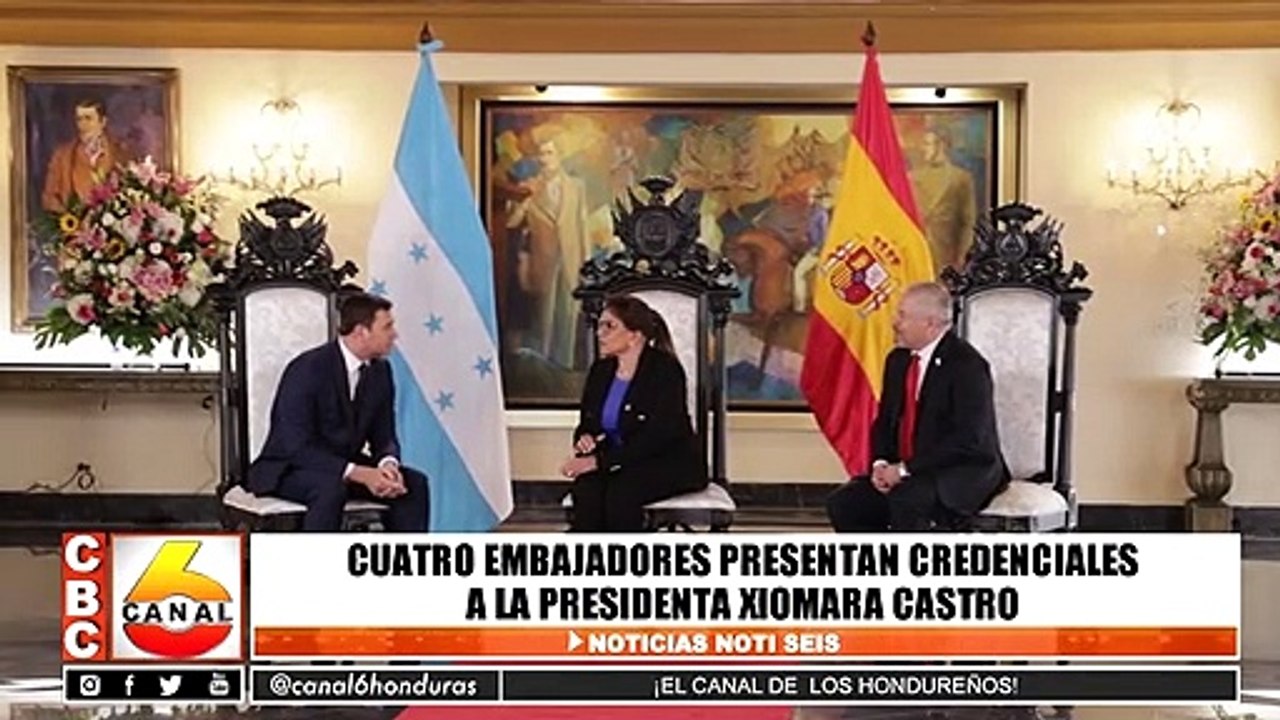 Embajadores presentaron sus credenciales ante la presidenta de la república