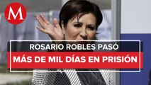 Rosario Robles sale del penal de Santa Martha Acatitla