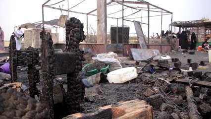 رياح وسيول وحرائق.. 3 كوارث حلّت على نازحي مأرب في شهرين