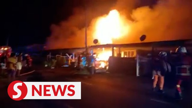 Three killed in Sandakan terrace house fire