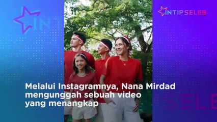 Momen Keseruan Keluarga Nana Mirdad Rayakan HUT RI ke-77