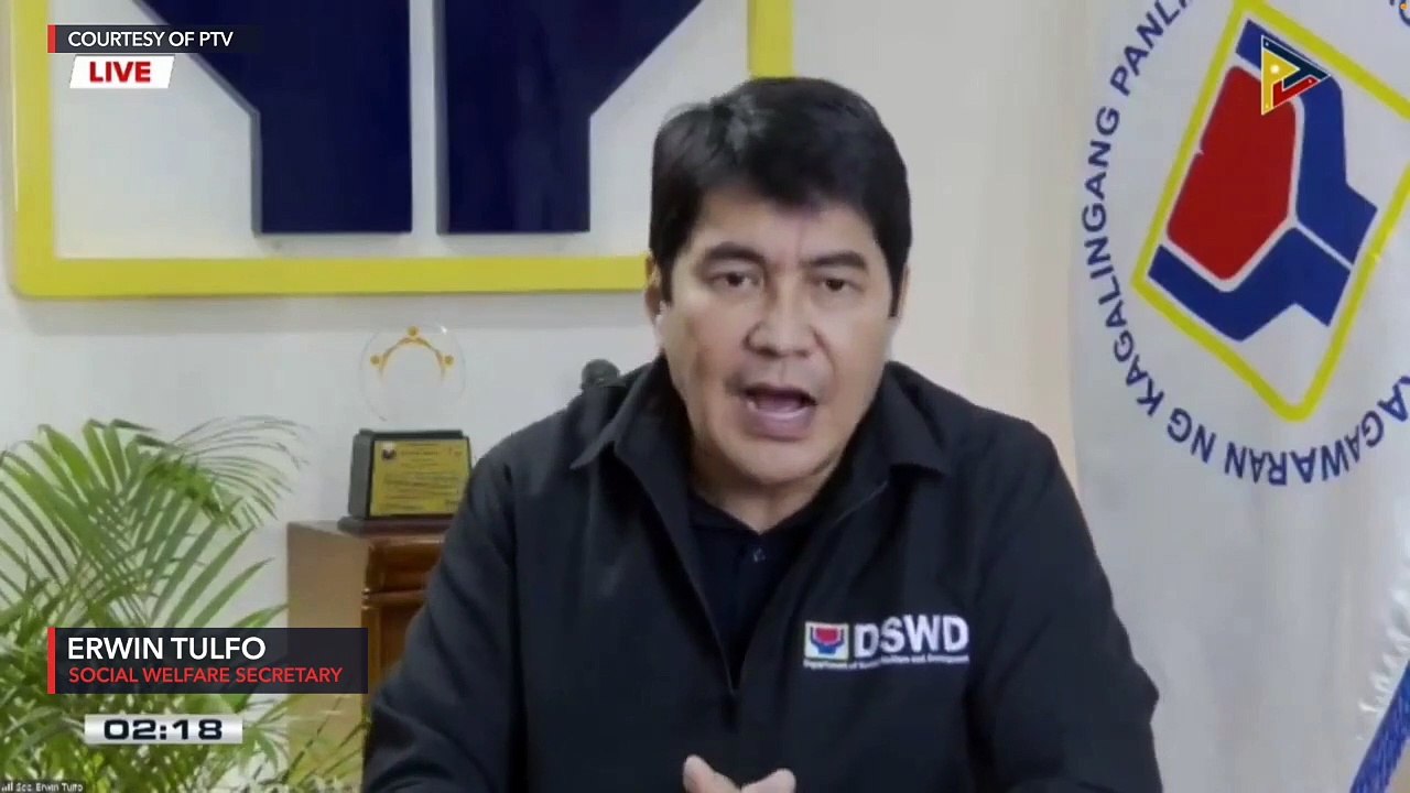 DSWD Secretary Erwin Tulfo addresses disappoint...
