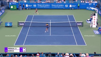 Cincinnati - Garcia s'impose avec autorité contre Pegula et file en demi-finales
