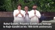 Rahul Gandhi, Priyanka Gandhi pay homage to Rajiv Gandhi on his 78th birth anniversary