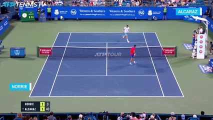 Norrie survives skilful Alcaraz comeback to make Cincy last four