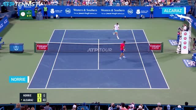 Norrie survives skilful Alcaraz comeback to make Cincy last four