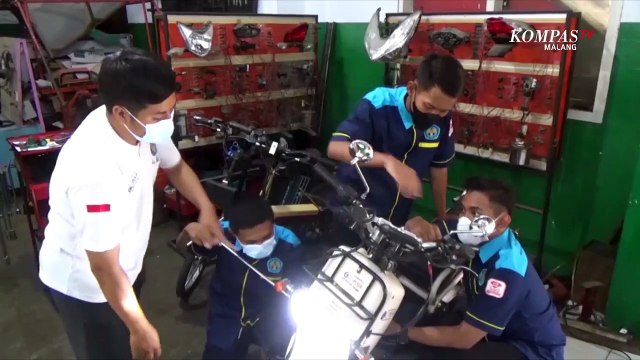 Keren!! Intip Sepeda Motor Listrik Karya Siswa SMK Nasional Malang