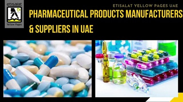 Pharmaceutical Products Manufacturers & Suppliers in UAE