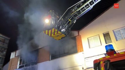 Download Video: Fallecen dos personas en un incendio en una nave industrial de Torrejón de Ardoz